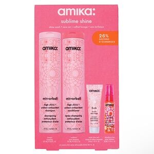 NIB Amika Sublime Shine Wash + Care Set